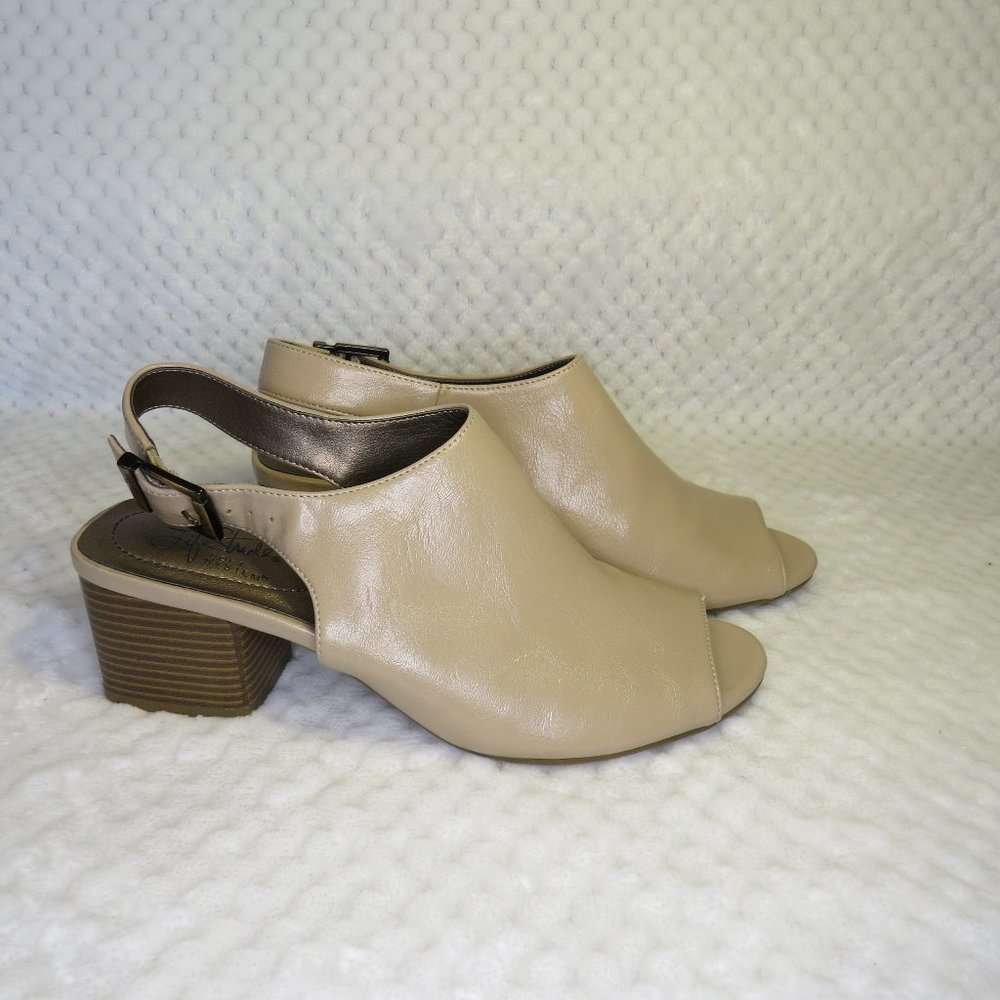 Life Stride Soft System FLEX peep toe sling back Womens size 7M